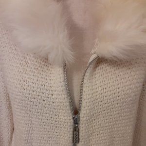 Feminine Anthro Sleeping on Snow Sweater